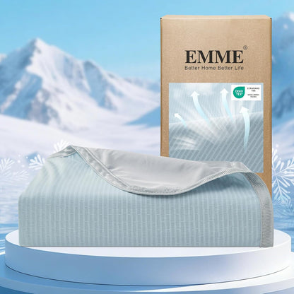 Chill Comfort | Manta refrescante transpirable con diseño de doble cara | Manta ligera para personas calurosas y sudores nocturnos