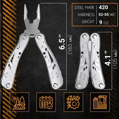 All-in-One Wire Stripper & Crimping Pliers – 24-Function Multi-Tool for Electrical Work, Home Repair & Fieldwork