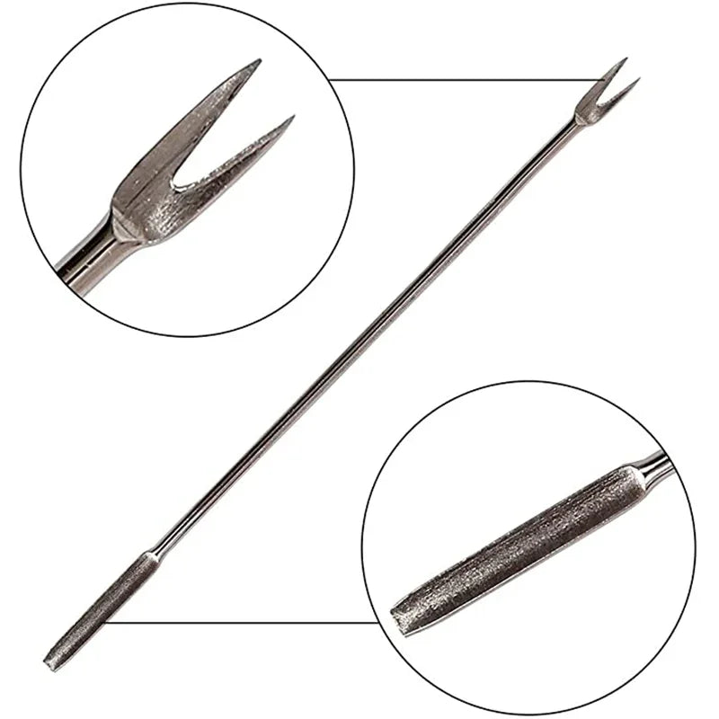 Seafood Tool Kit - Stainless Steel Crab Crackers and Lobster Forks