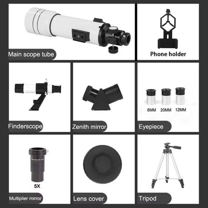 Beginner Refractor Telescope for Kids — 70mm Aperture with Adjustable Tripod & Phone Adapter