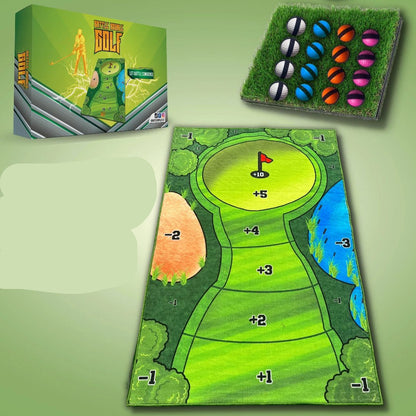 Juego portátil de práctica de golf con pelotas adhesivas para jardín y competición familiar en interiores y exteriores