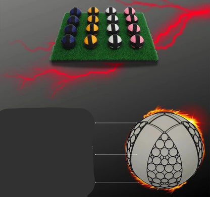 Juego portátil de práctica de golf con pelotas adhesivas para jardín y competición familiar en interiores y exteriores