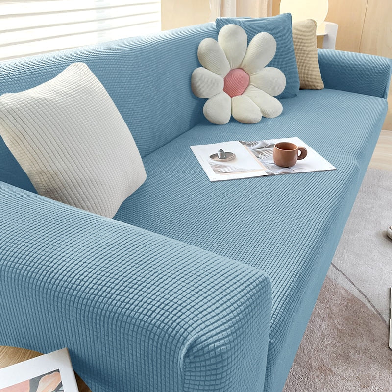 Stretch Sofa Slipcover with Non-Slip Grip – Furniture Protector for Living Room Couch | Fits 1-4 Seater Sofas | Pet & Stain Resistant