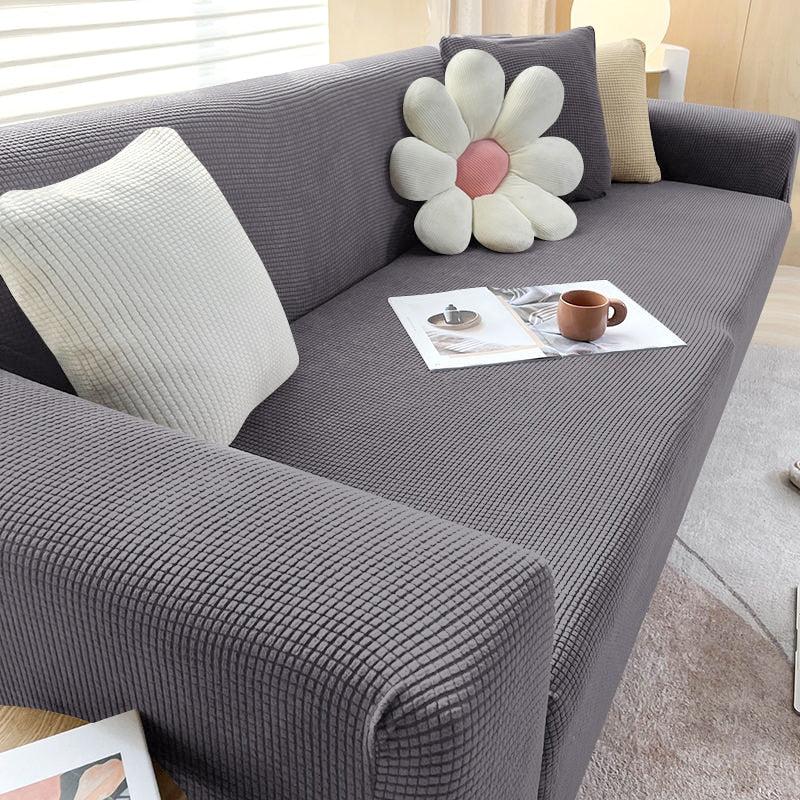 Stretch Sofa Slipcover with Non-Slip Grip – Furniture Protector for Living Room Couch | Fits 1-4 Seater Sofas | Pet & Stain Resistant