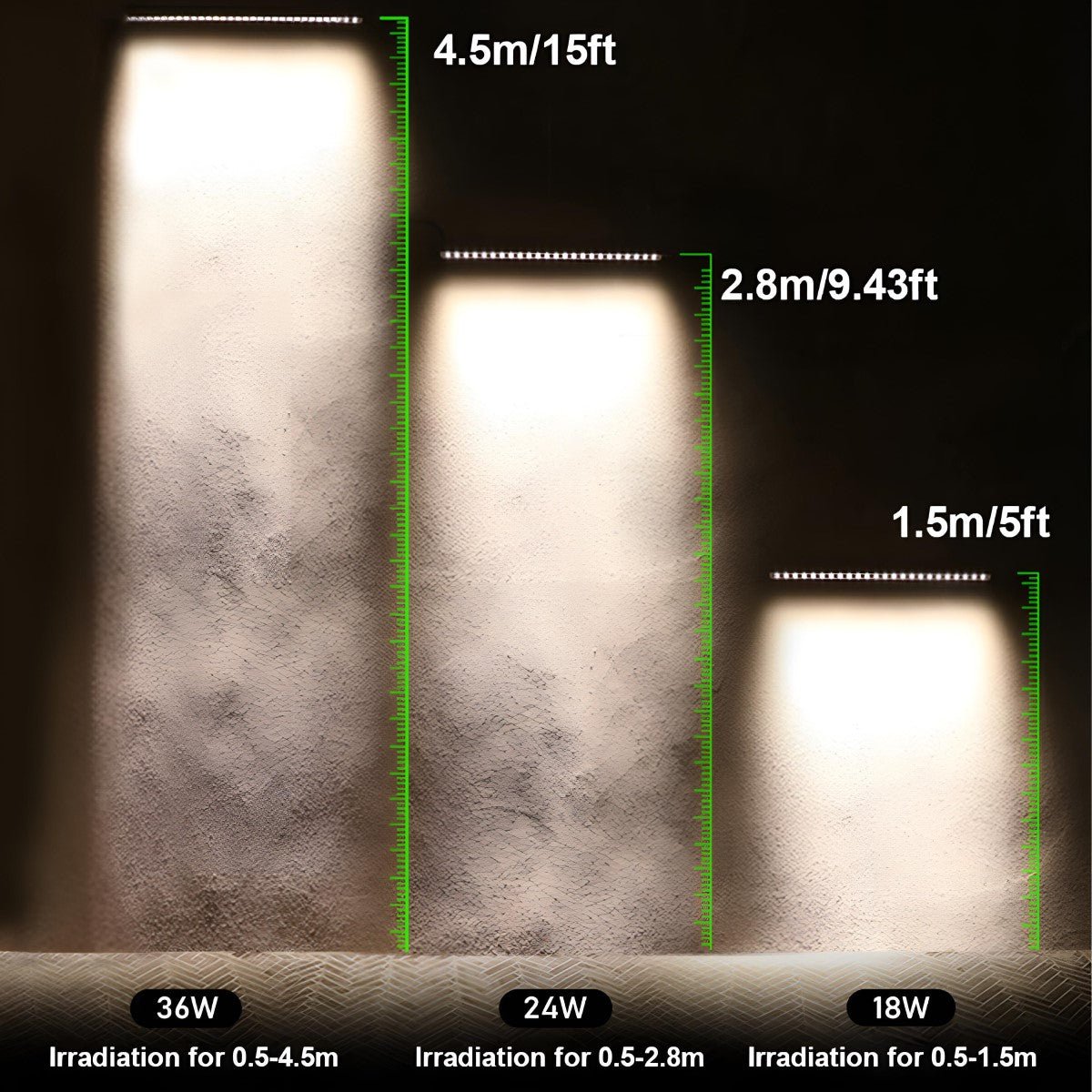Weatherproof Aluminum Landscape Wall Sconce 20W Gray LED Outdoor Light for Patios Gardens Facades Exterior Pathway Security Accent Lighting