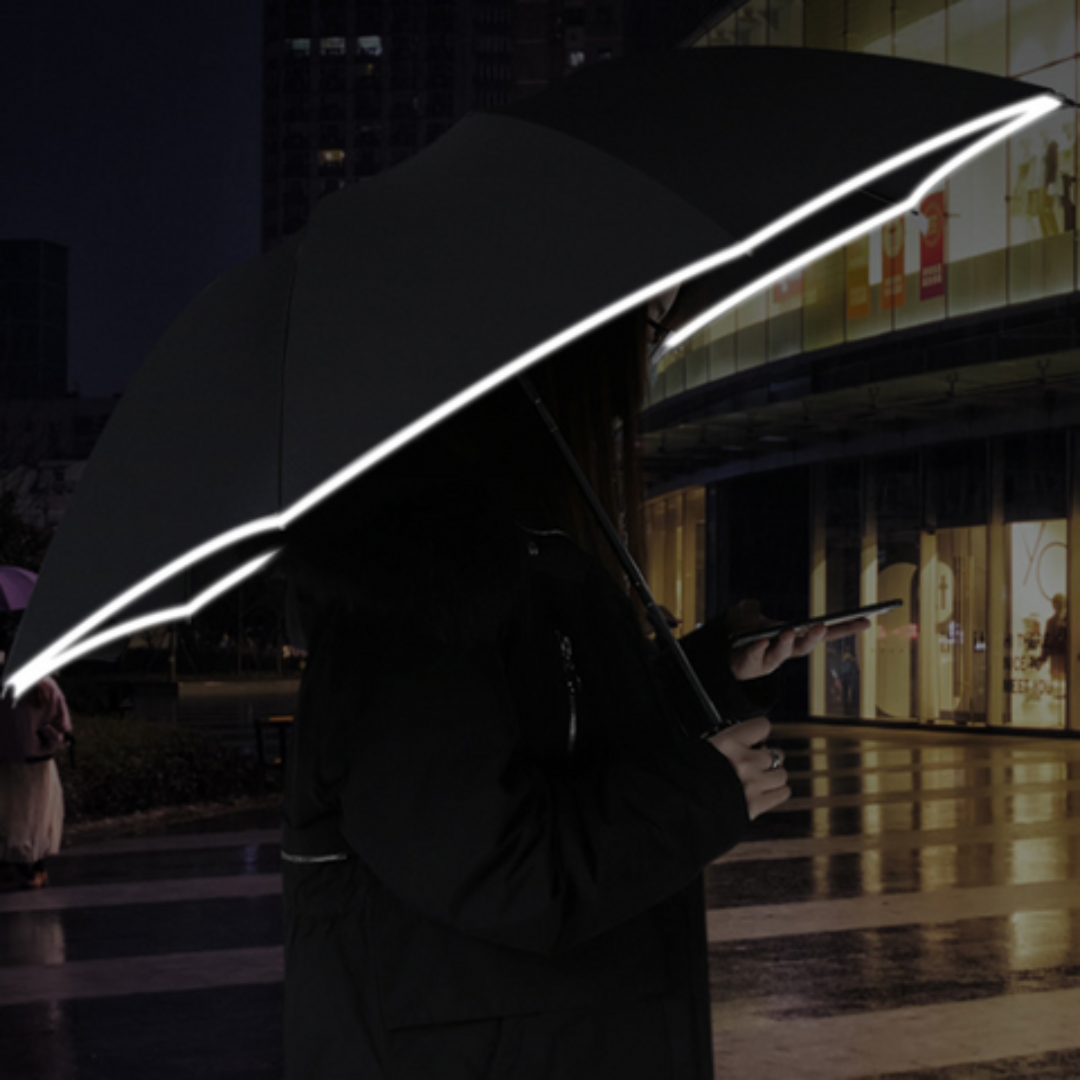 Paraguas inteligente resistente al viento con luz integrada