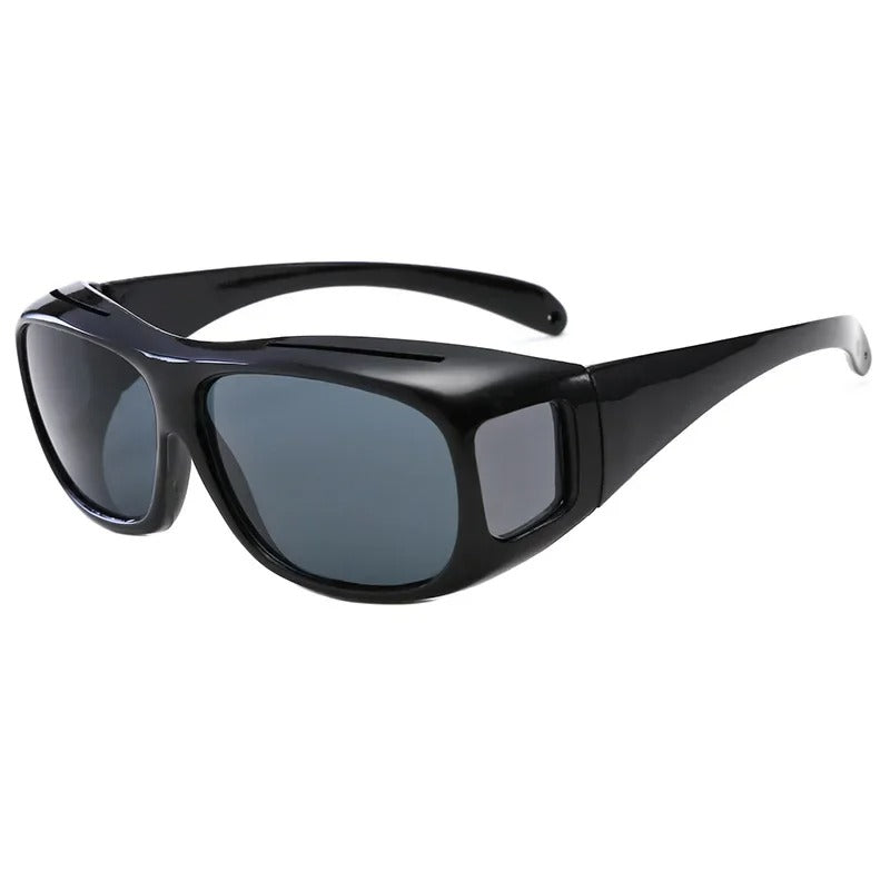 Polarized Fit-Over Sunglasses for Prescription Eyewear with Side Shields for Driving Outdoors Fishing Bright Light Protection