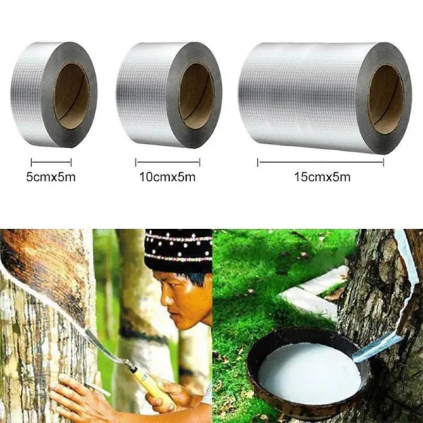Heavy-Duty Aluminum Foil Leak Repair Tape – Butyl Rubber Self-Adhesive Seal for Roofs, Gutters, Pipes & RVs – Waterproof & Heat-Resistant