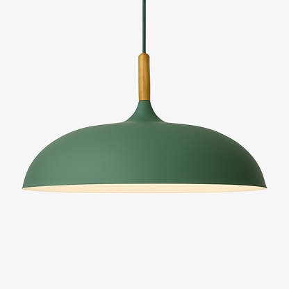 Aluminum & Wood Hanging Fixture E27 Socket for Kitchen Island Dining Room Ceiling Light Adjustable Drop Scandinavian Style Modern Minimalist