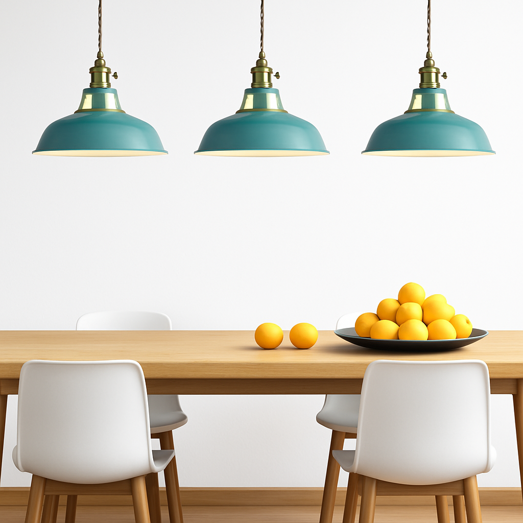 Hanging Ceiling Fixture with 39 in Adjustable Suspension E27 Metal Shade for Kitchen Island Dining Room Modern Drop Light