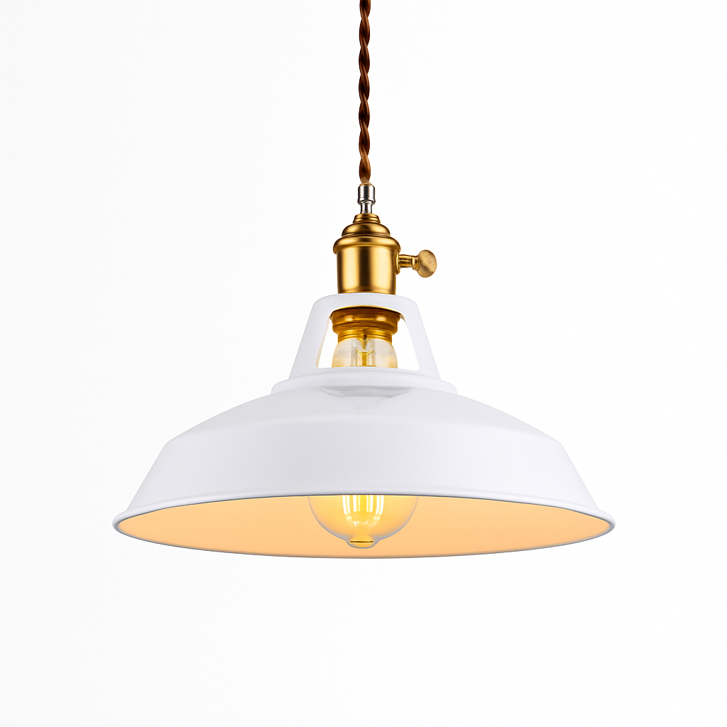 Hanging Ceiling Fixture with 39 in Adjustable Suspension E27 Metal Shade for Kitchen Island Dining Room Modern Drop Light