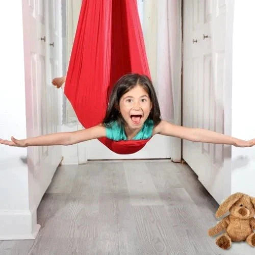 Sensory Swing Pod for Kids – Calming Cocoon Hammock Chair for Focus, Relaxation & Body Awareness – Stretchy Fabric, Indoor Therapy Swing