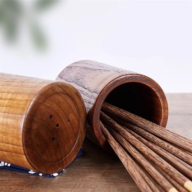 Countertop Utensil Crock Organizer Natural Teak Wood Kitchen Tool Caddy Holder for Cooking Spoons Spatulas Whisks