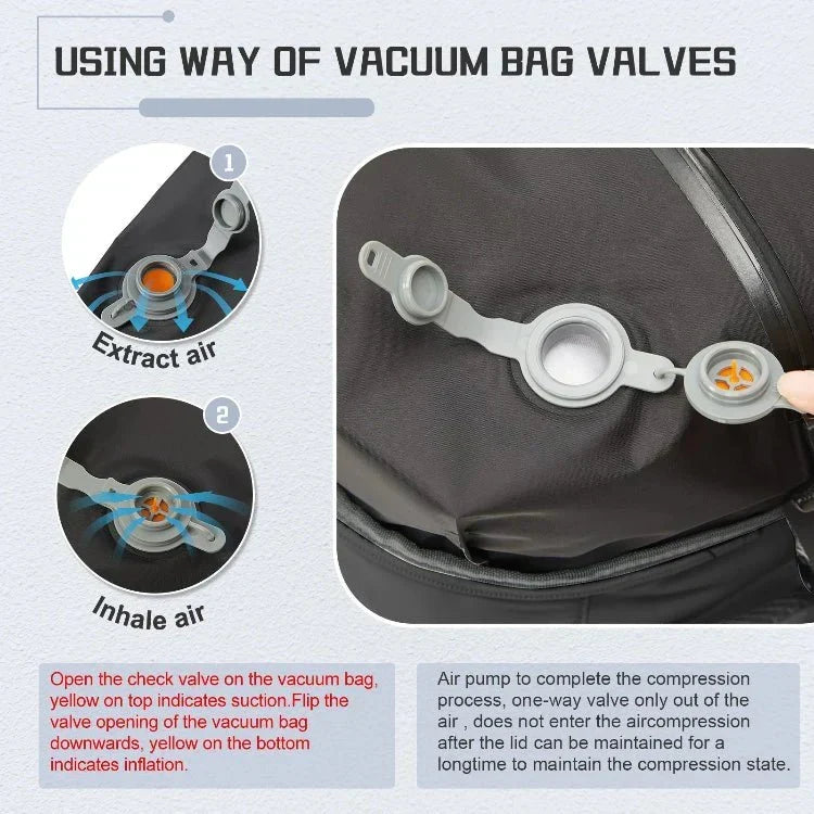 Travel Backpack with Vacuum Compression – Fits Airline Personal Item