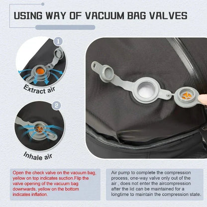 Travel Backpack with Vacuum Compression – Fits Airline Personal Item