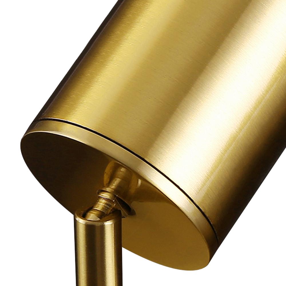 Adjustable Brass Spotlight Ceiling Light | Swivel GU10 Track Head Fixture for Kitchen, Hallway & Living Room | Modern Minimalist Gold