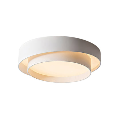 LED Flush Mount Ceiling Light 15 inch Round Metal Low Profile Fixture for Bedrooms Living Rooms Kitchens 1260 Lumens Energy Efficient Contem