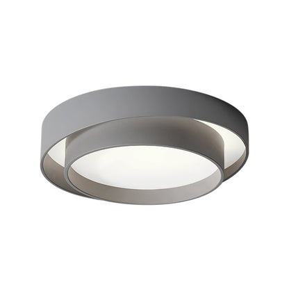 LED Flush Mount Ceiling Light 15 inch Round Metal Low Profile Fixture for Bedrooms Living Rooms Kitchens 1260 Lumens Energy Efficient Contem