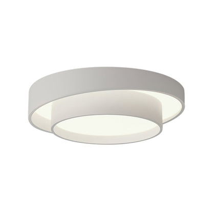 LED Flush Mount Ceiling Light 15 inch Round Metal Low Profile Fixture for Bedrooms Living Rooms Kitchens 1260 Lumens Energy Efficient Contem