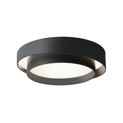 LED Flush Mount Ceiling Light 15 inch Round Metal Low Profile Fixture for Bedrooms Living Rooms Kitchens 1260 Lumens Energy Efficient Contem