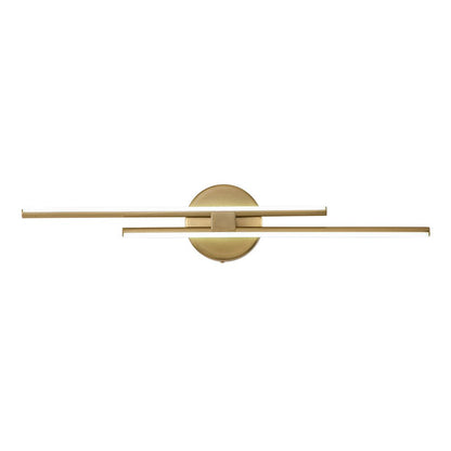 Linear LED Flush Mount Ceiling Light 24 in Metal Strip Fixture Cool White 6000K for Kitchen Office Bathroom Modern Task Lighting