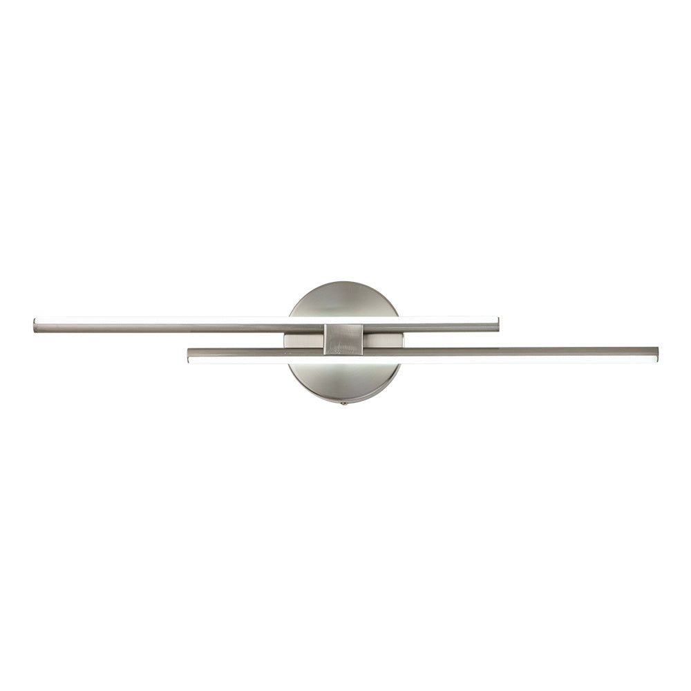 Linear LED Flush Mount Ceiling Light 24 in Metal Strip Fixture Cool White 6000K for Kitchen Office Bathroom Modern Task Lighting