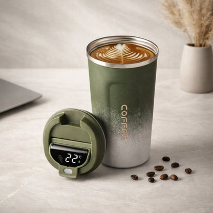 Smart Temperature Display Travel Mug | Steel Drinkware