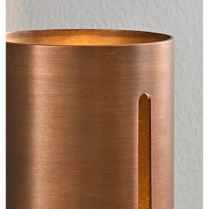 Copper Sconce Bronze Finish 14 in Vertical Slit Warm White Up Down Lighting for Hallways Bedrooms Contemporary Modern Indoor Metal Fixture