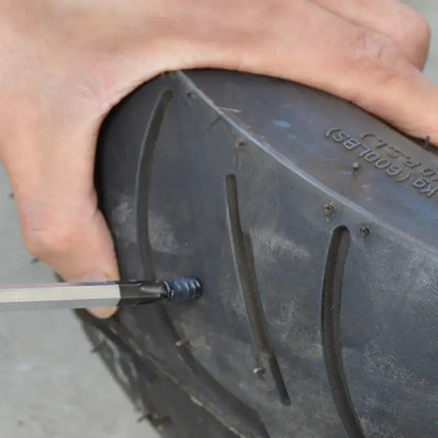 Tubeless Tire Repair Screws for Cars, Trucks & Motorcycles – Professional Rubber Plugs for Puncture Repair