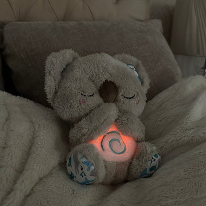 Breathing Koala Plush Sleep Aid with Light, Sound & Rhythmic Motion for Relaxation