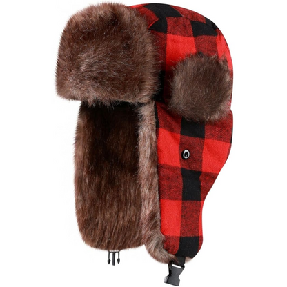 Aviator Winter Cap with Ear Flaps and Plush Lining – Windproof Cold Weather Headwear for Men & Women, Snow Sports, Hiking, Skiing