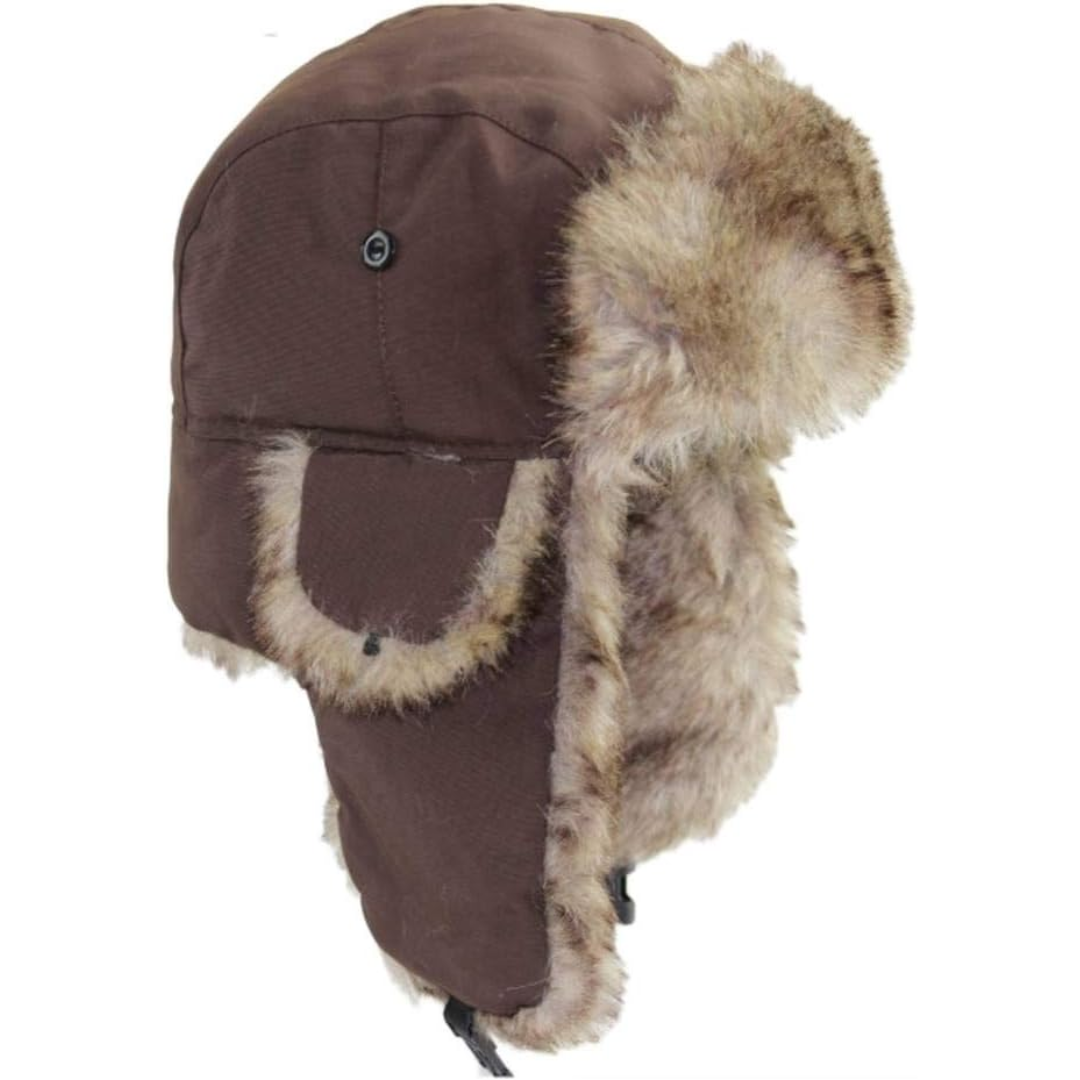 Aviator Winter Cap with Ear Flaps and Plush Lining – Windproof Cold Weather Headwear for Men & Women, Snow Sports, Hiking, Skiing