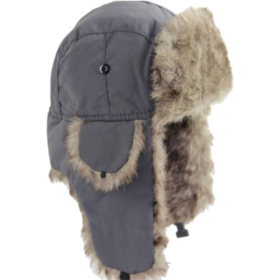 Aviator Winter Cap with Ear Flaps and Plush Lining – Windproof Cold Weather Headwear for Men & Women, Snow Sports, Hiking, Skiing