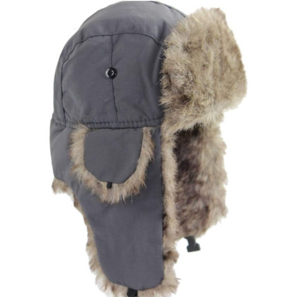 Aviator Winter Cap with Ear Flaps and Plush Lining – Windproof Cold Weather Headwear for Men & Women, Snow Sports, Hiking, Skiing