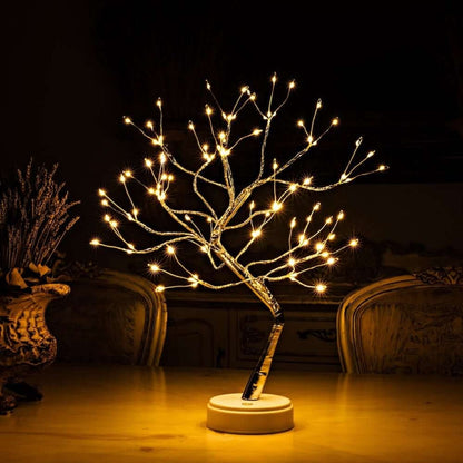 Illuminated Branch Tabletop Accent with LED Glow for Bedroom, Living Room & Bedside Decor | Battery or USB Powered