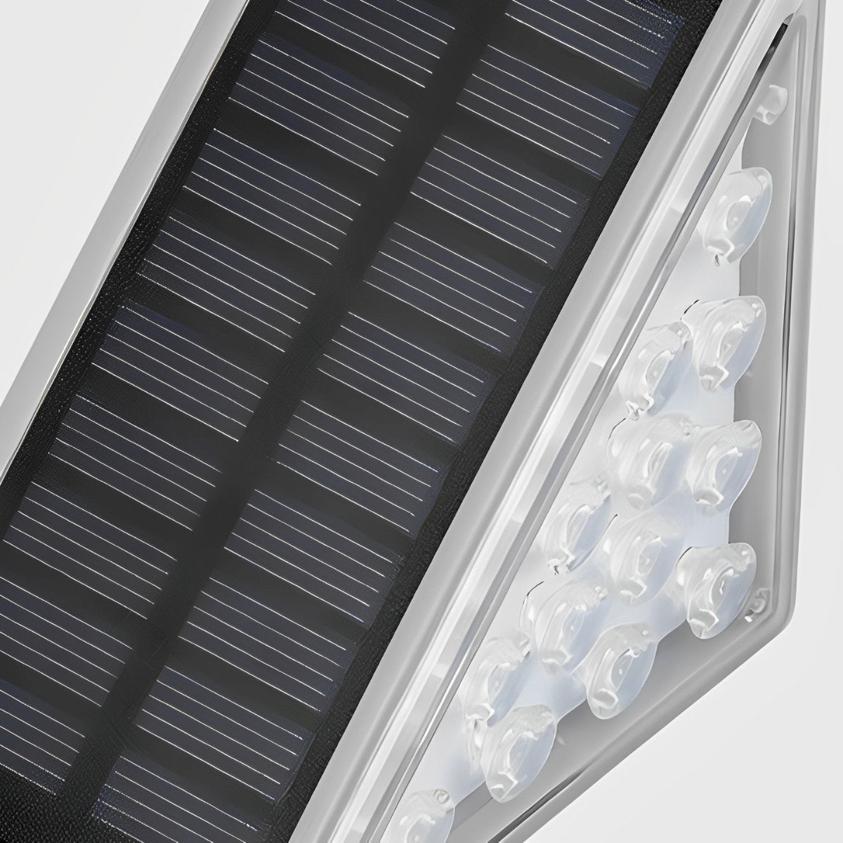 Motion-Sensing Solar Step Light for Outdoor Stairs, Paths & Decks – 2.8 in Compact Triangle Design with Warm & Cool White – Waterproof IP65