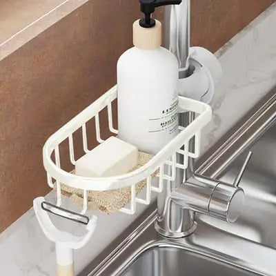 Shower Caddy Organizer for Showerhead – Stainless Steel Hanging Basket with Drainage Grid for Soap, Shampoo & Bath Essentials