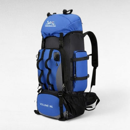 90-Liter Expedition Backpack – Water-Resistant Trekking Pack for Camping & Extended Travel