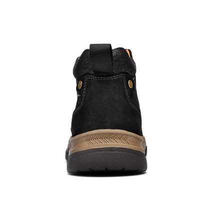 Leather High-Top Ankle Boot Orthopedic Arch Support Walking Sneakers for Men & Women | Posture Correcting Slip-On Athletic Footwear