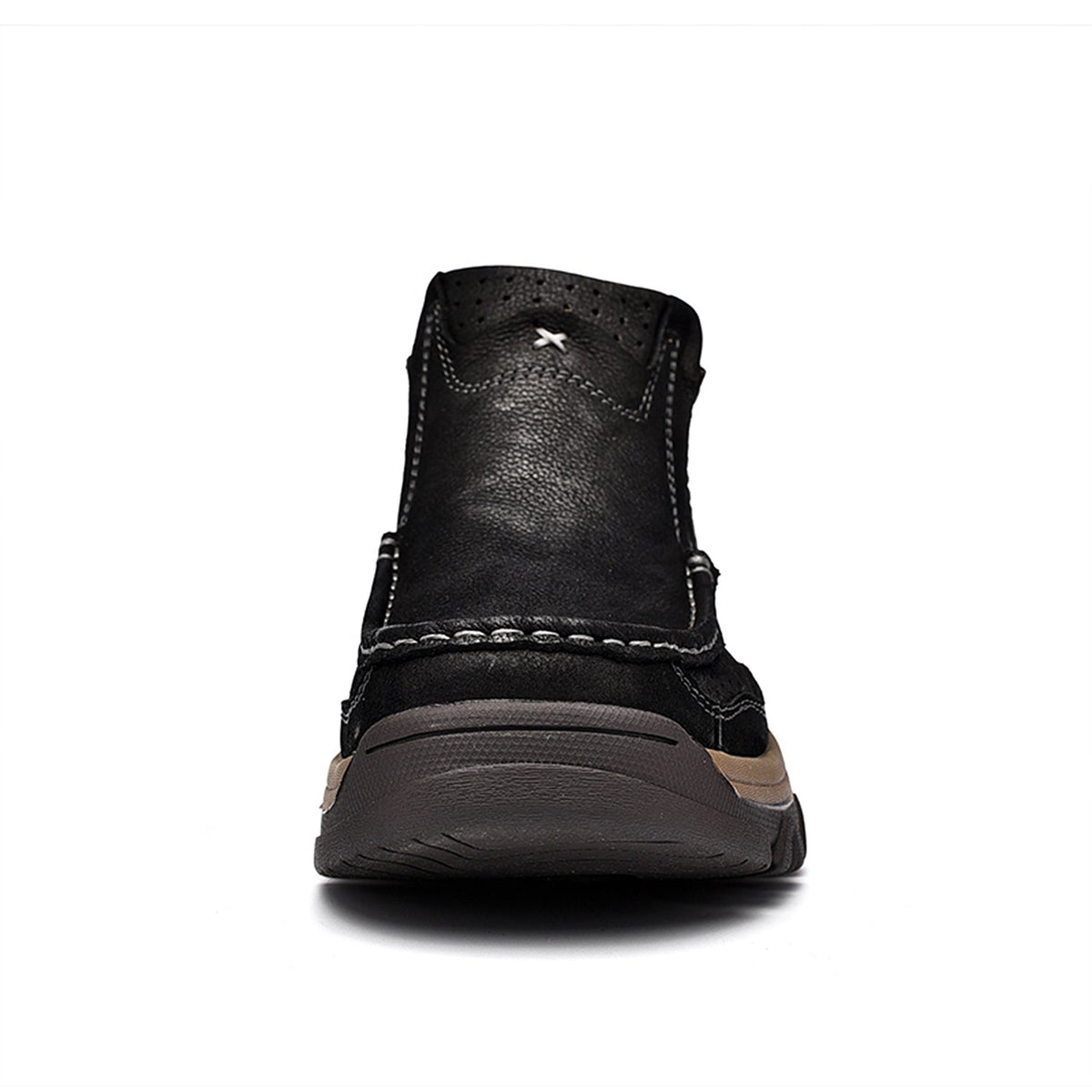 Leather High-Top Ankle Boot Orthopedic Arch Support Walking Sneakers for Men & Women | Posture Correcting Slip-On Athletic Footwear