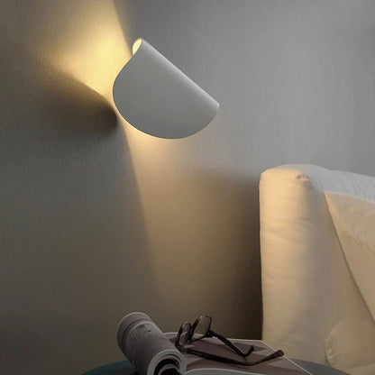 Adjustable Bidirectional Sconce 6.5 Inch Aluminum Light Fixture Black White for Entryway Bedroom Living Room Rotatable G4 LED Mount