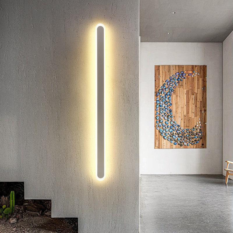 Linear LED Sconce 32-Inch Aluminum Matte Finish for Bedroom Above-Bed Lighting Contemporary Slim Profile Hardwired Fixture Ambient Wall Ligh