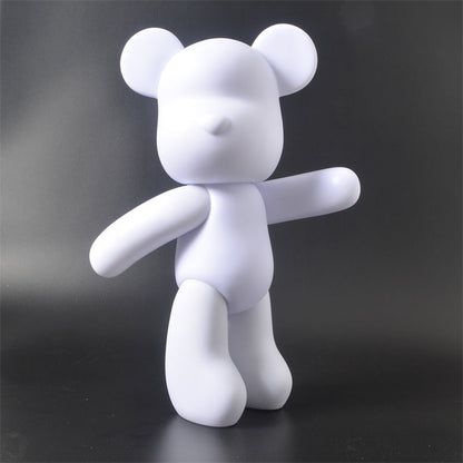 DIY Paint-Your-Own Vinyl Bear Art Kit – Creative Home Decor Craft Activity for Kids & Adults – Includes Bear Figure, 3 Acrylic Paints &