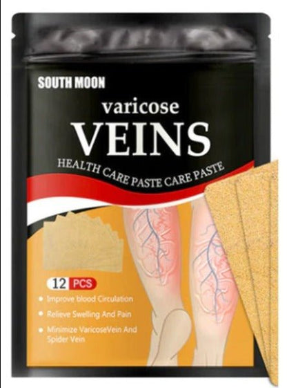 Circulation Support Patches for Legs Spider Vein Relief Swelling Reduction Botanical Formula Discreet Wear Under Clothing Post-Workout