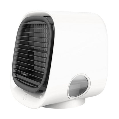Portable Desktop Air Cooler & Humidifier with LED Lights for Home, Office, Bedroom | USB Powered Personal Evaporative Cooler | Quiet Mini