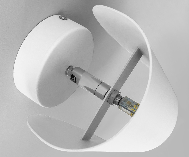 Aplique de pared LED de haz doble, aluminio blanco y negro, para interiores y exteriores, 6W, 3000K, luz cálida, para pasillo, sala de estar, dormitorio y entrada