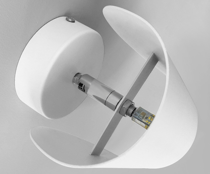Aplique de pared LED de haz doble, aluminio blanco y negro, para interiores y exteriores, 6W, 3000K, luz cálida, para pasillo, sala de estar, dormitorio y entrada