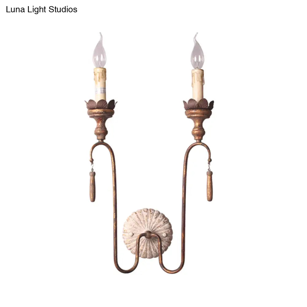 Industrial Cage Wall Sconce with Open Edison Bulb Design for Hallway Entryway Dining Room Kitchen Bedroom 2 or 3 Light Fixture