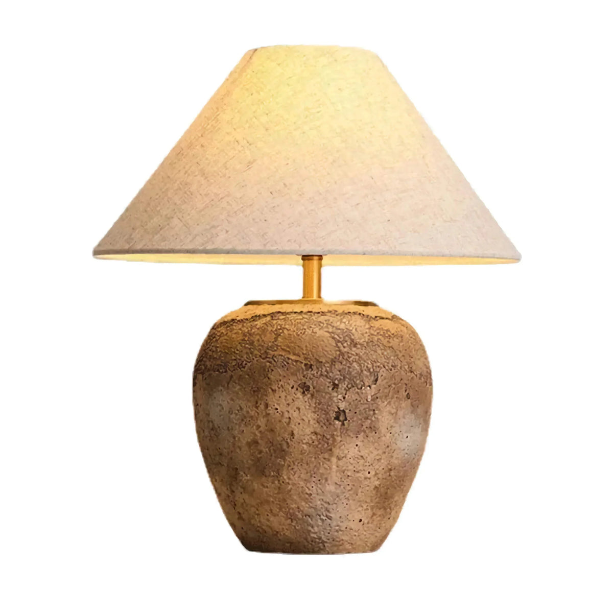 Lámpara de mesa de cerámica de 20 pulgadas de alto, luz blanca cálida, pantalla de tela ancha para dormitorio, sala de estar, mesa de noche, rincón de lectura, oficina en casa y escritorio.