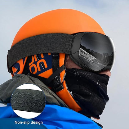 Anti-Fog Snow Goggles for Skiing & Snowboarding – UV400 Protection, OTG Compatible, Lightweight 4 oz Design